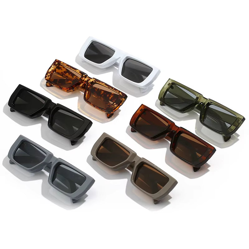 New Y2K Sunglasses for Men Women Trendy Sun Glasses Goggle Man Brand Designer Square Glasses Shades Female UV400 Eyewear