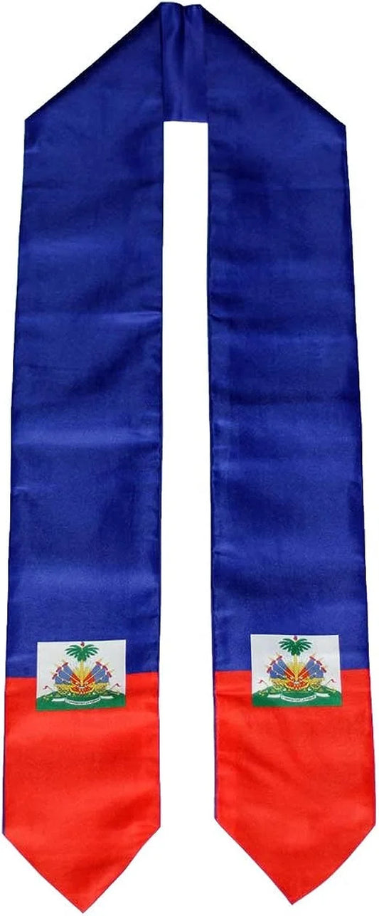 Haiti Haitian Flag Graduation Stole/Sash/Scarf